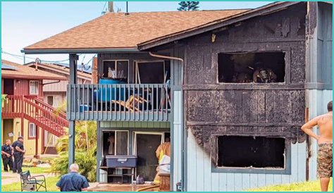 About 30 people displaced after fire damages Wailuku housing complex | News, Sports, Jobs
